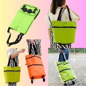 Összecsukható bevásárlótáska kerekekkel | FOLDNCARRY