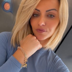 Kézzel készített rózsafüzéres karkötő | ROSABRACE